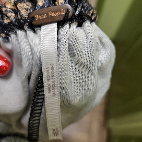 Free People Tightrope Romper Mini Bali Collection Velvet Size XS - Picture 4 of 16